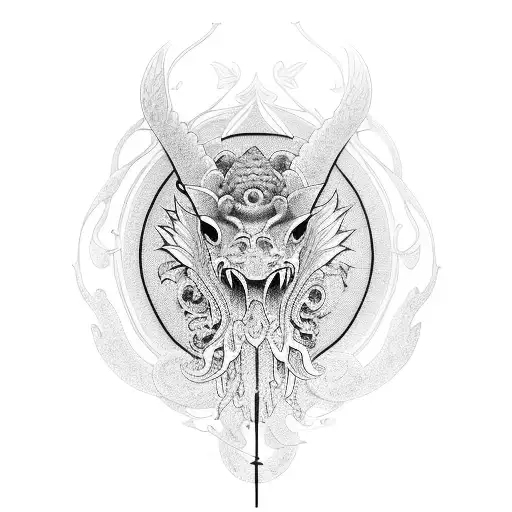 carpe koi avec mauvas oeuil tattoo design idea