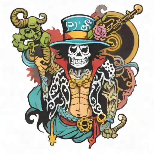 brook one piece tattoo design idea