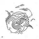 waves ocean tropical sun thailand travel palm scuba tattoo design idea