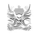 waves ocean tropical sun thailand travel palm scuba tattoo design idea