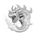 bowser, dragon tattoo design idea