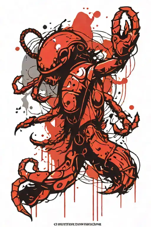 cancer zodiac sign tattoo design idea