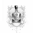 tequila and rainbow tattoo design idea