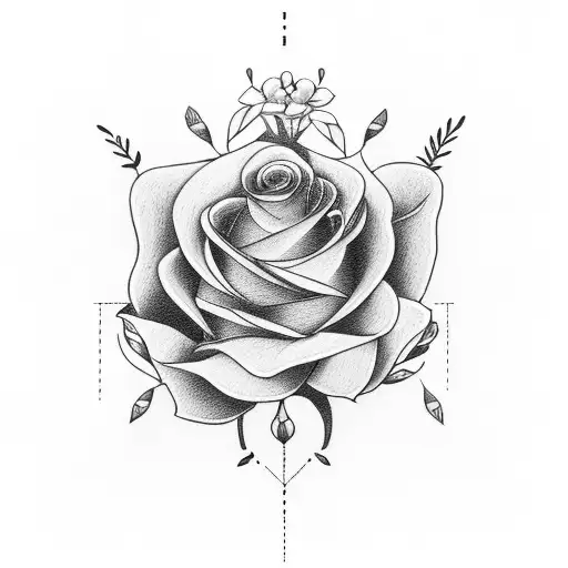 flowers with quote this too shall pass tattoo design idea
