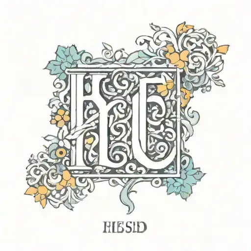 the word hesed  tattoo design idea