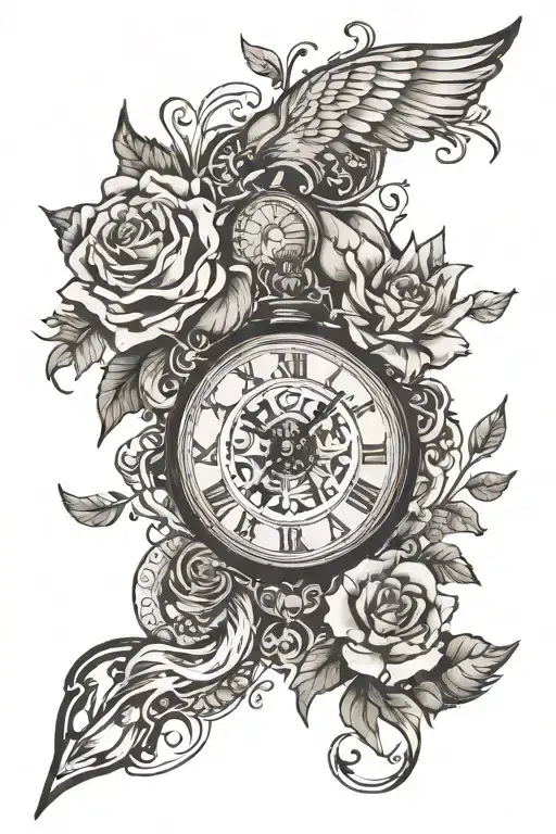 recovery date/time strong people tattoo design idea