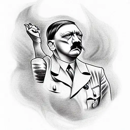 hitler tattoo design idea