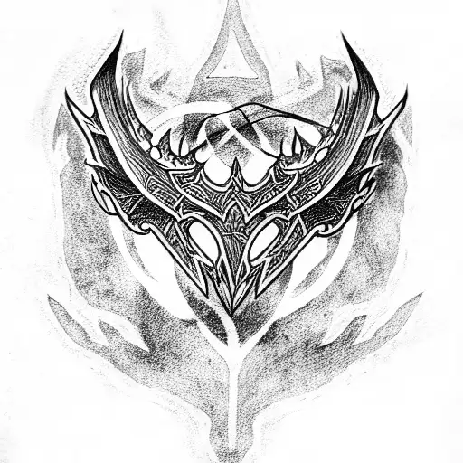 Skyrim tattoo design idea