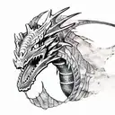 Dragon, skyrim tattoo design idea