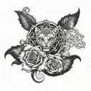 lust fortune tattoo design idea