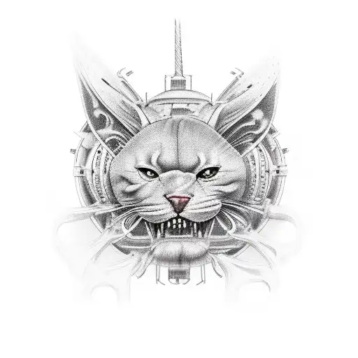 train tattoo design idea