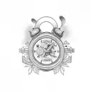 train+car tattoo design idea