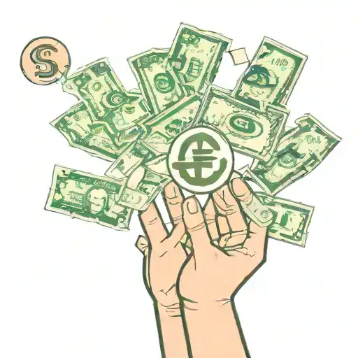 Dirty hands clean money symbols tattoo design idea