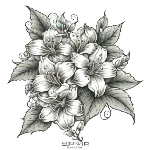 survivor rape flowers thyroid cancer  tattoo design idea