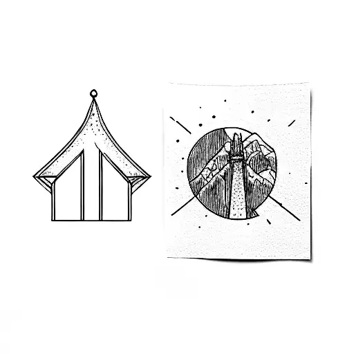 camino de Santiago tattoo design idea