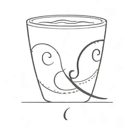 coffee cup semi colon tattoo design idea