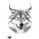 Dacian wolf tattoo design idea