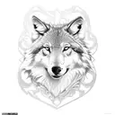 Dacian wolf tattoo design idea