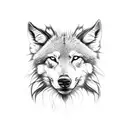 Dacian wolf tattoo design idea