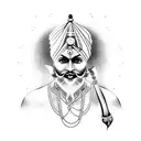 Sikh Warrior tattoo design idea