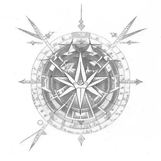  aries constellation, dainty plants and the symbol for unconditional love tattoo design idea