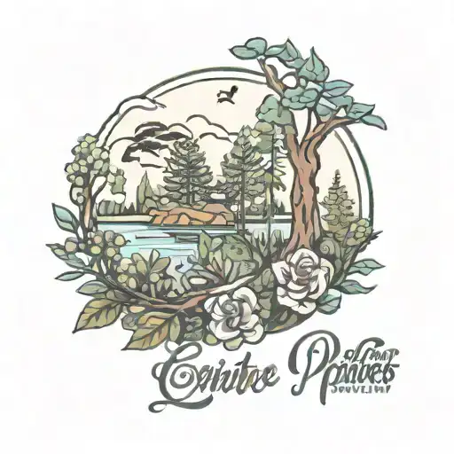 centre parcs logo matching couple love tattoo design idea