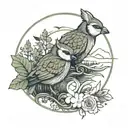 centre parcs logo matching couple love tattoo design idea