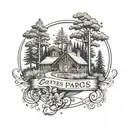 centre parcs logo matching couple love tattoo design idea