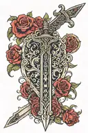 Haz Ali sword tattoo design idea