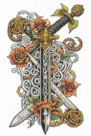 Haz Ali sword tattoo design idea