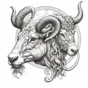 Aries + Taurus tattoo design idea