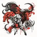 Aries + Taurus tattoo design idea