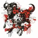 Aries + Taurus tattoo design idea