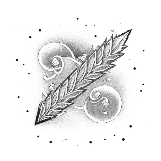 cartoon weed skating tattoo design idea