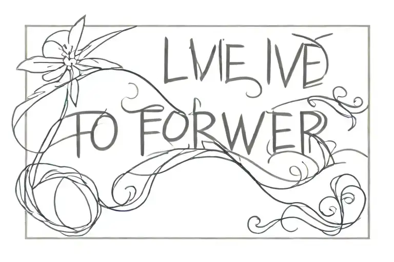live forever, song by oasis tattoo design idea