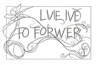 live forever, song by oasis tattoo design idea