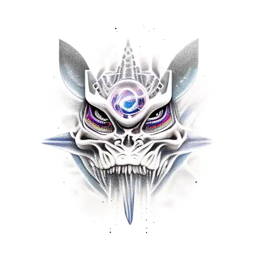 a mystic creature  tattoo design idea