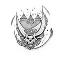 justin bieber castle tattoo  tattoo design idea