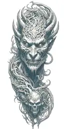 demon tattoo design idea