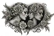 together forever tattoo design idea
