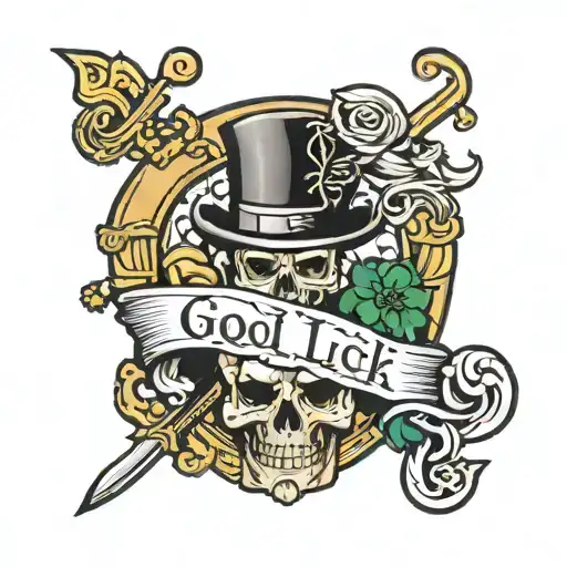 good luck, dad, brother, Irish, Philadelphia, Delaware, Dombrowski, McCaffrey  tattoo design idea