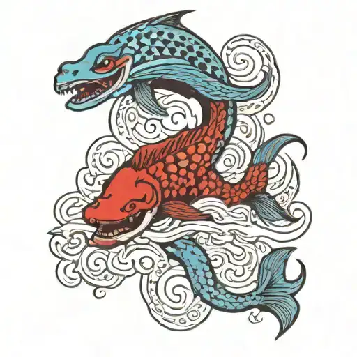 leviathan  tattoo design idea