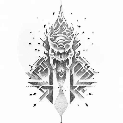 A tattoo that represents the struggle with depression and anger tattoo design idea