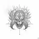 A tattoo that represents the struggle with depression and anger tattoo design idea