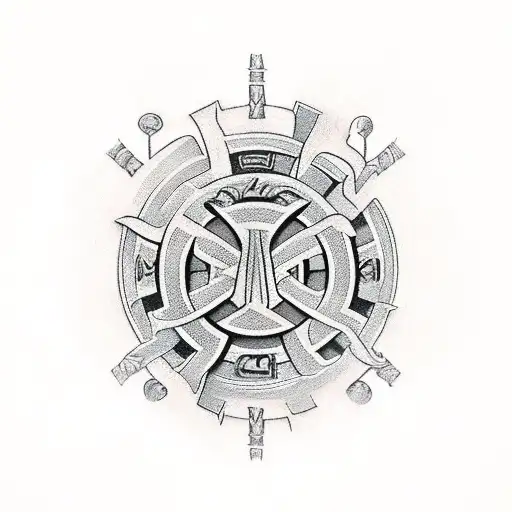 sheffield cross anglo saxon tattoo design idea