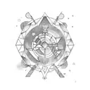 aquarius leo libra gemini virgo tattoo design idea