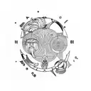 aquarius leo libra gemini virgo tattoo design idea