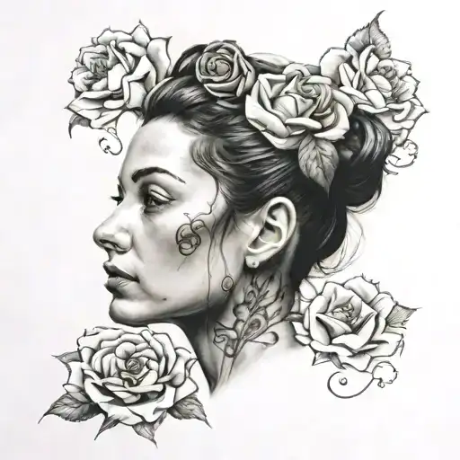 self-made daughter tattoo design idea