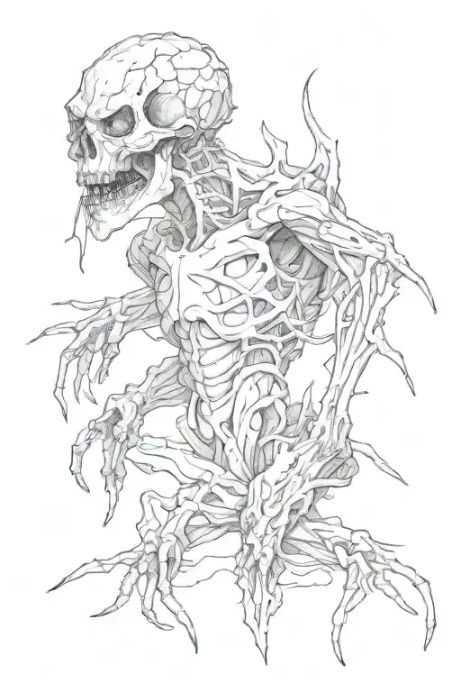 resident evil plagues tattoo design idea
