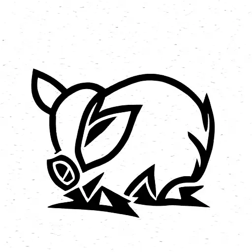 hog tattoo design idea